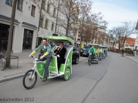 Jubiläumsfahrt 2012 der Pedalhelden in München